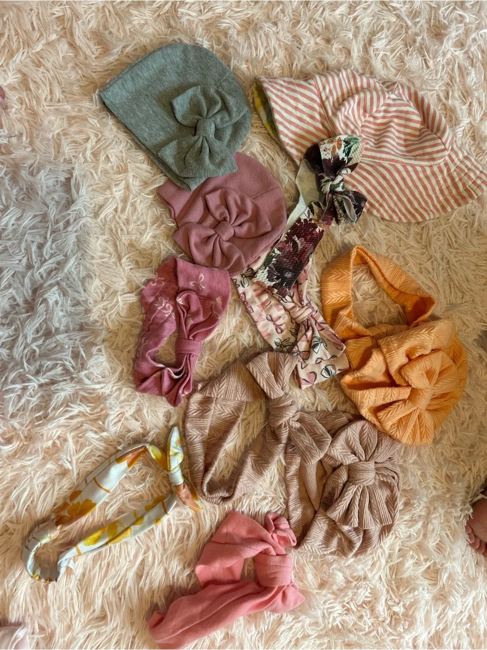 baby hat/headband bundle